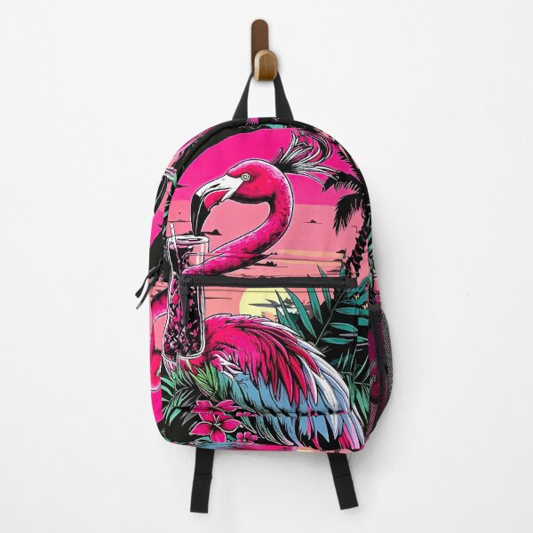 Item preview, A flamingo with tropical drink designed and sold by Creative Visualize.