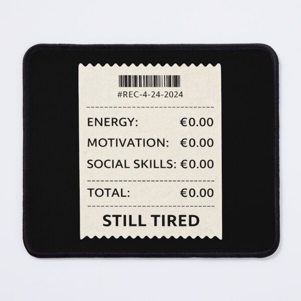 Item preview, Funny Receipt Shirt – Still Tired – Lazy Energy Humor Design – Relatable Quote designed and sold by Tropivaro.
