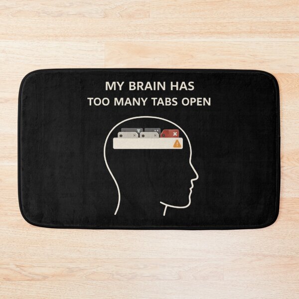 Item preview, Too Many Tabs Open Shirt – Funny Overthinking Design – Brain Humor Minimal Tee designed and sold by Tropivaro.