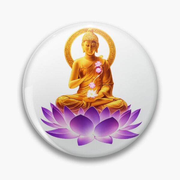Item preview, Golden Buddha Lotus Spiritual Meditation Design designed and sold by Gezonde-Voeding.