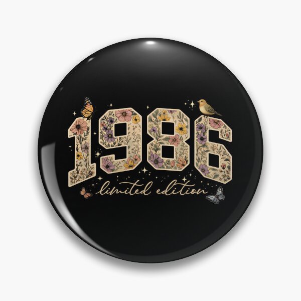 Item preview, Floral 40th Birthday Limited Edition 1986 designed and sold by Blok45.