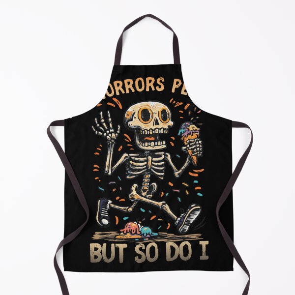 Item preview, The Horrors Persist But So Do I Funny Skeleton Ice Cream Meme Vintage Dark Humor designed and sold by Region.