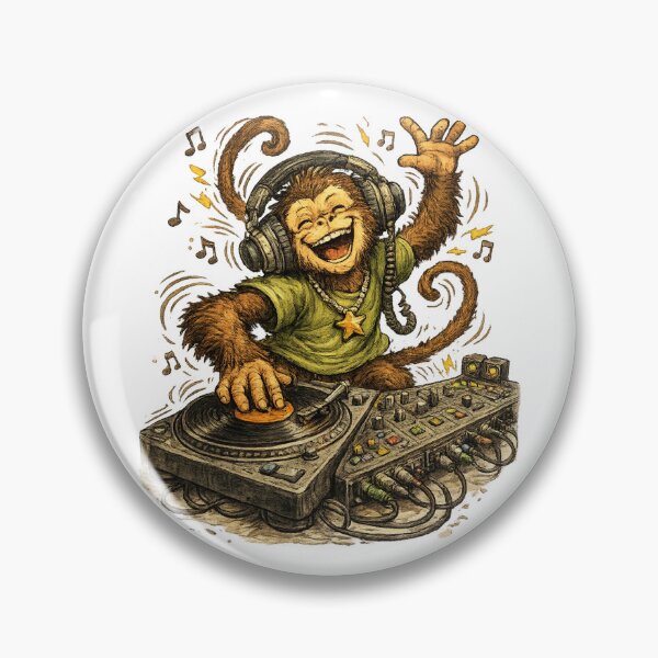 Item preview, Happy Monkey DJ designed and sold by photoparadise22.