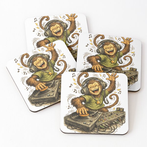 Item preview, Happy Monkey DJ designed and sold by photoparadise22.