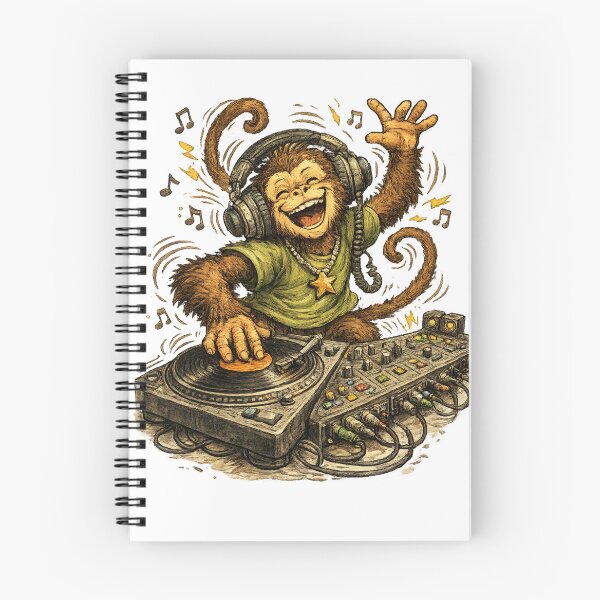 Item preview, Happy Monkey DJ designed and sold by photoparadise22.