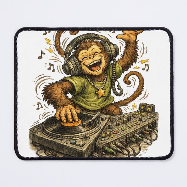Item preview, Happy Monkey DJ designed and sold by photoparadise22.