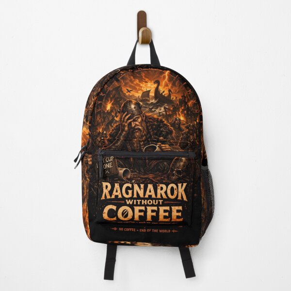Artikelvorschau, Ragnarök ohne Kaffee – Lustiges Wikinger-Kaffee-Apokalypse-Design aus der nordischen Mythologie entworfen und verkauft von Runes & Embers .
