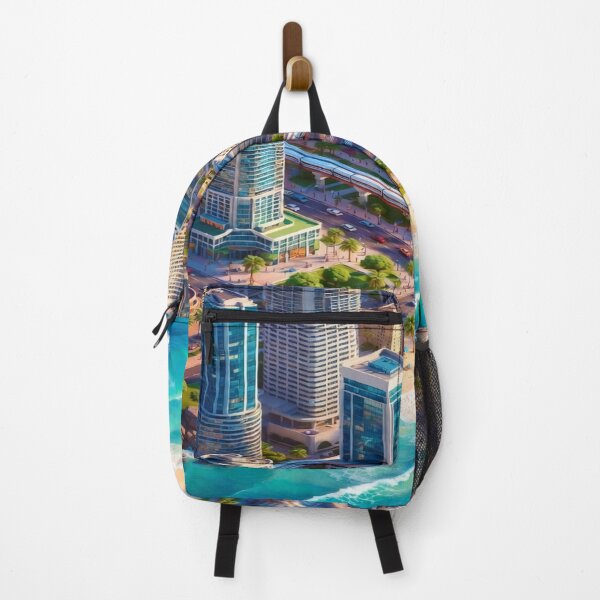 Item preview, Coastal City Skyline T-Shirt | Beachfront Modern Architecture Design | Tropical Urban Paradise Graphic Tee | Ocean City Aesthetic Art designed and sold by Sushikidsntod.