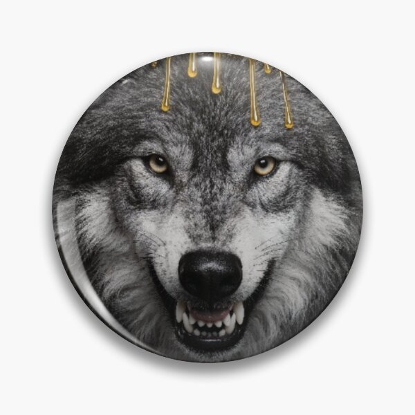 Item preview, Stay Hungry Wolf Gold Crown Dark Luxury Art Print Motivational Street Art Poster designed and sold by sayntastic.