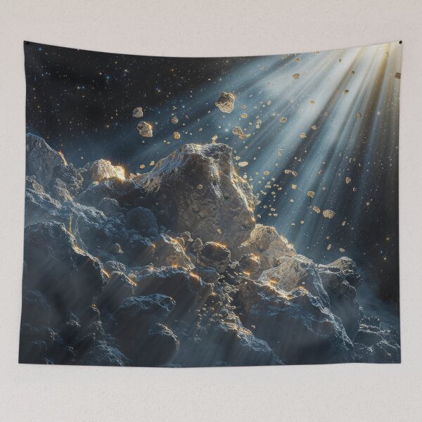 Item preview, Asteroid Field Sunlight Space Scene designed and sold by QuantumDrift.