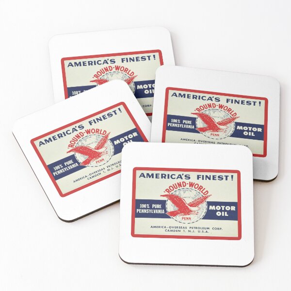 Item preview, Vintage Round World Pennsylvania Motor Oil designed and sold by QuayTradingCo.