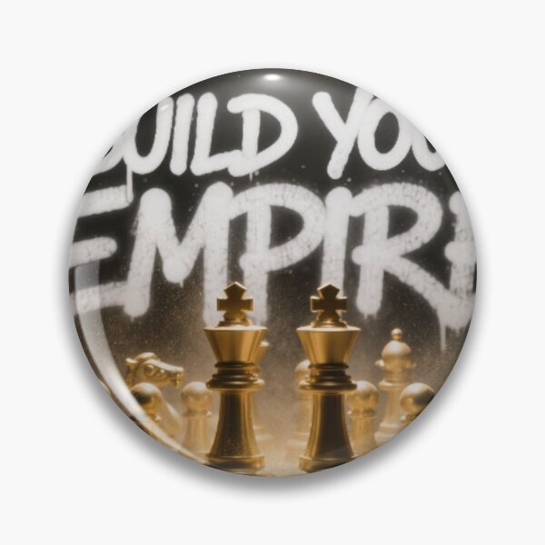 Item preview, Build Your Empire Gold Chess Dark Luxury Art Print Motivational Street Art Poster designed and sold by sayntastic.