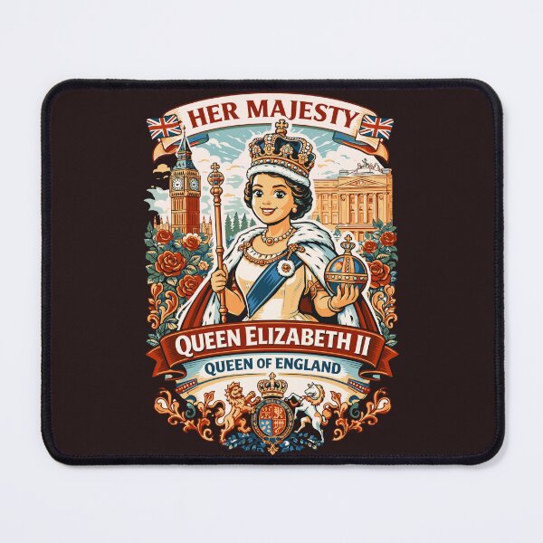 Item preview, Queen Elizabeth II Her Majesty – Retro British Royalty Pop Art Sticker designed and sold by Teeseas Wave.