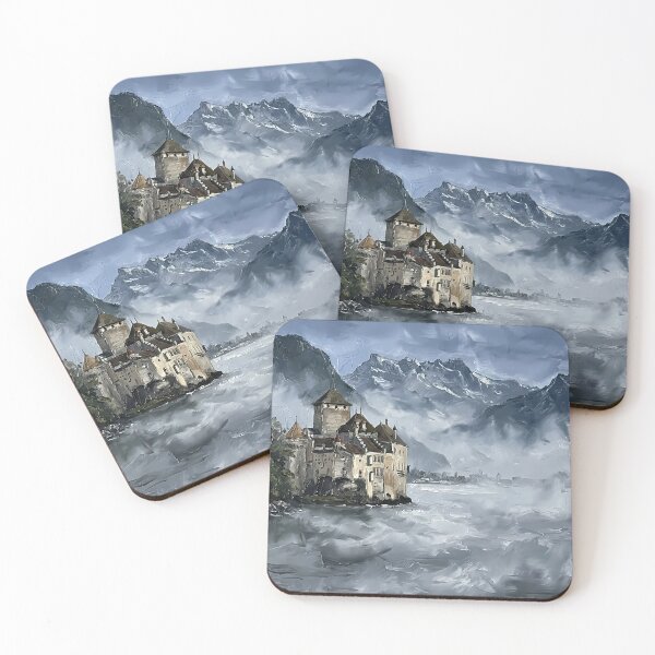 Item preview, Misty Castle At Deep Blue Lake designed and sold by Vista Atelier.