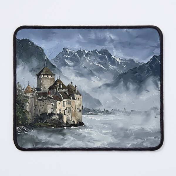 Item preview, Misty Castle At Deep Blue Lake designed and sold by Vista Atelier.