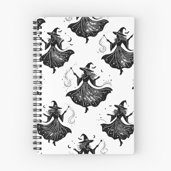 Item preview, Black Witch Silhouette – Witchy Magic Design with Wand & Pointed Hat – Occult, Halloween, Mystic Illustration designed and sold by Cauldron Crafts.
