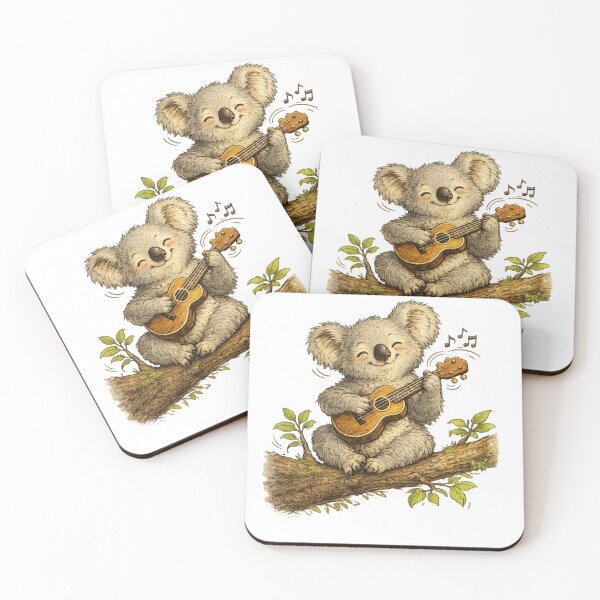 Item preview, Happy Koala Ukulele Player designed and sold by photoparadise22.