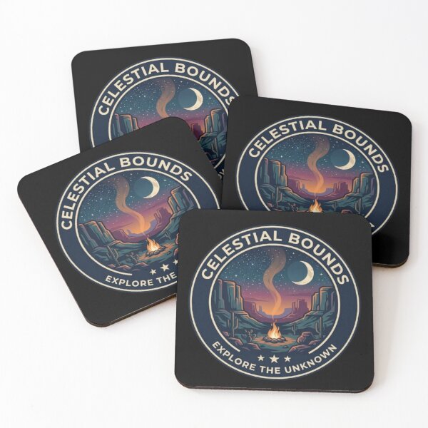 Item preview, Celestial Bounds – Explore the Unknown Emblem designed and sold by Dogandesighn.