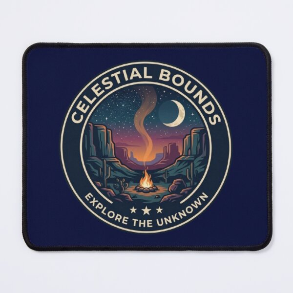 Item preview, Celestial Bounds – Explore the Unknown Emblem designed and sold by Dogandesighn.