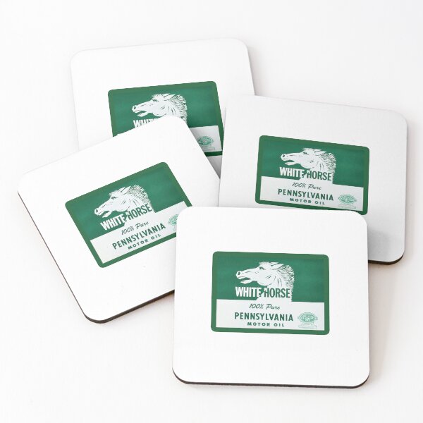 Item preview, Vintage White Horse Pennsylvania Motor Oil designed and sold by QuayTradingCo.