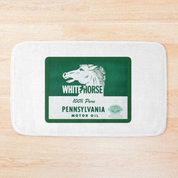 Item preview, Vintage White Horse Pennsylvania Motor Oil designed and sold by QuayTradingCo.