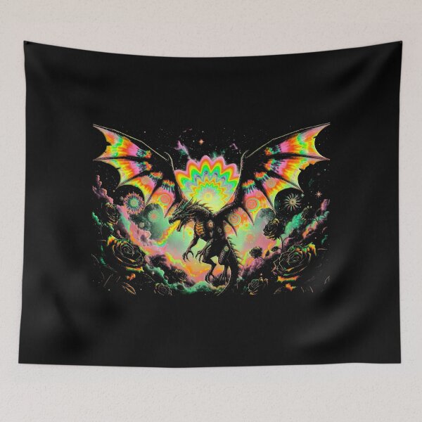 Item preview, Acid Dragon in Psychedelic Univers and Space designed and sold by TOTO GUYANA.