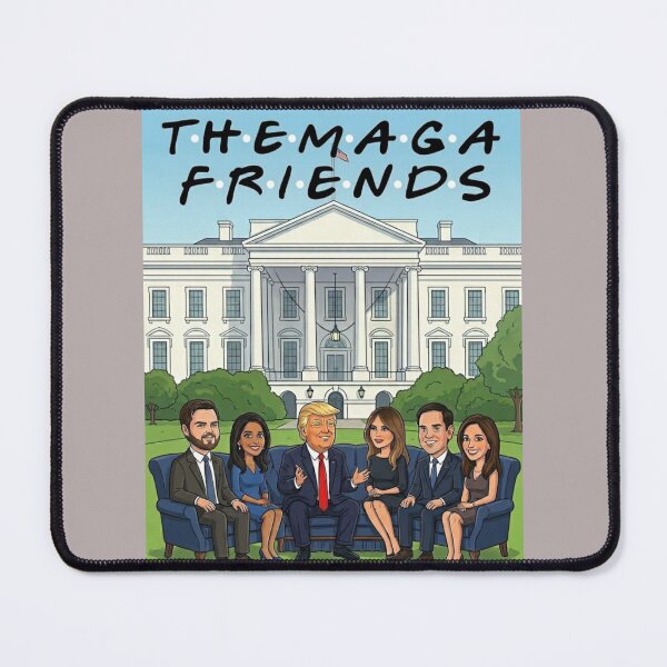 Item preview, The One With The MAGA Friends Funny Political Satire Cartoon designed and sold by JVDesignsShop.