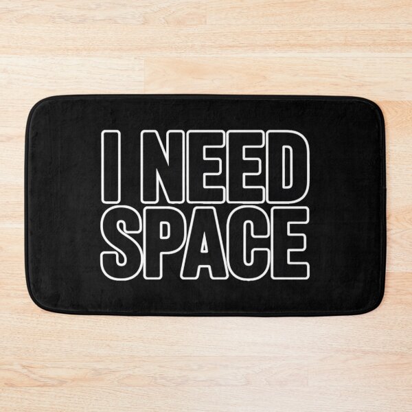 Item preview, I Need Space Minimalist T-Shirt – Introvert Quote Simple Black and White Design designed and sold by Ladys-Gents.