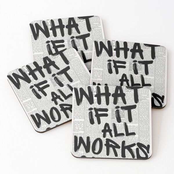 Item preview, What if it all works out? Motivational Quote designed and sold by nicodacap.