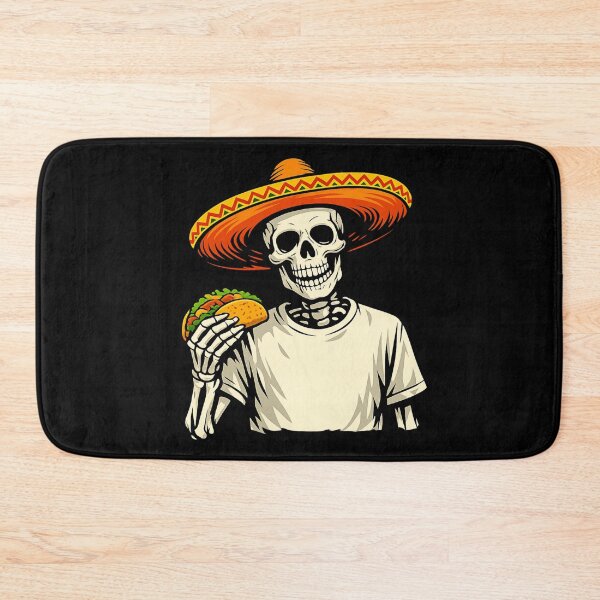Item preview, Funny Skeleton Eating Taco Cinco De Mayo Mexican Food designed and sold by Ali-printshop.