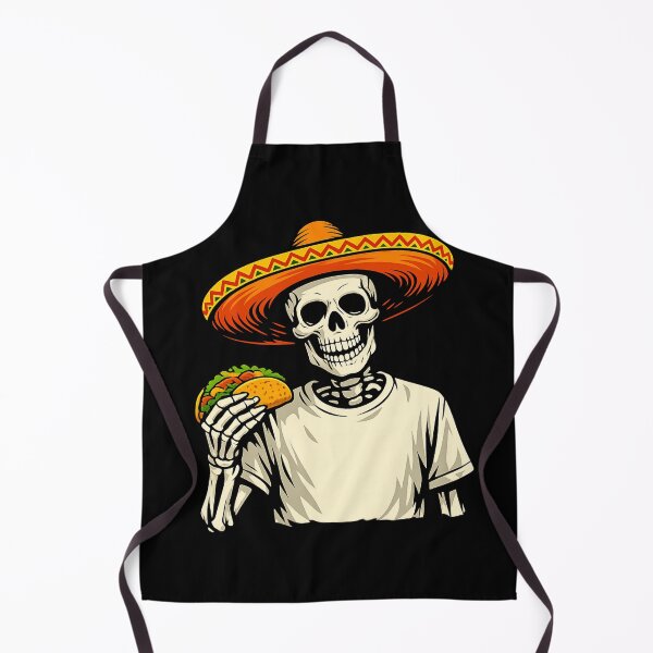 Item preview, Funny Skeleton Eating Taco Cinco De Mayo Mexican Food designed and sold by Ali-printshop.