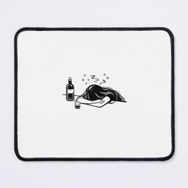 Item preview, Tired Drunk Girl Relatable Dark Humor Design designed and sold by Arthur9989.