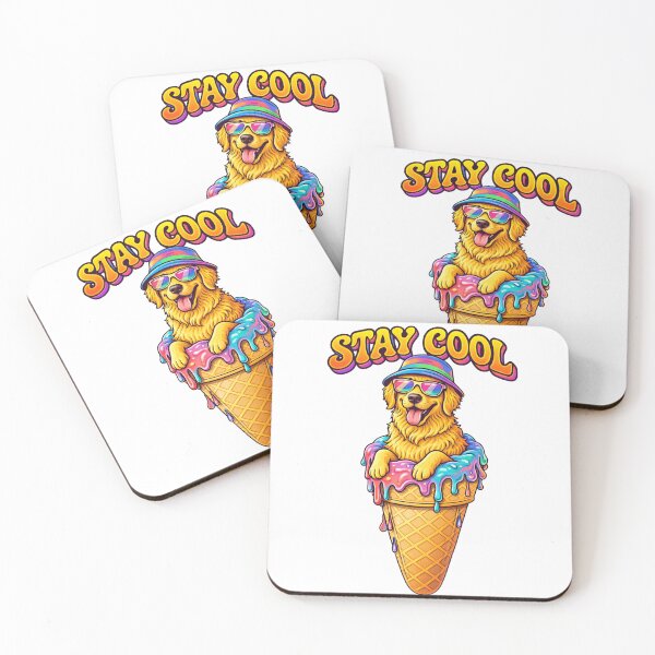 Item preview, Stay Cool Golden Retriever - Retro 90s Dog Aesthetic designed and sold by Antonrec86.