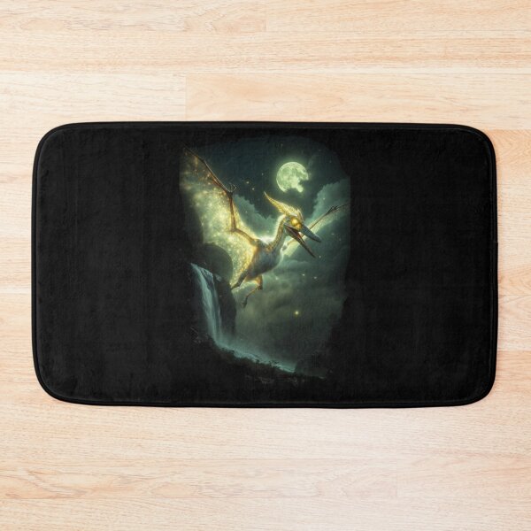Item preview, Glowing Pterodactyl Dinosaur Mystical Night Scene designed and sold by Syrupulse.