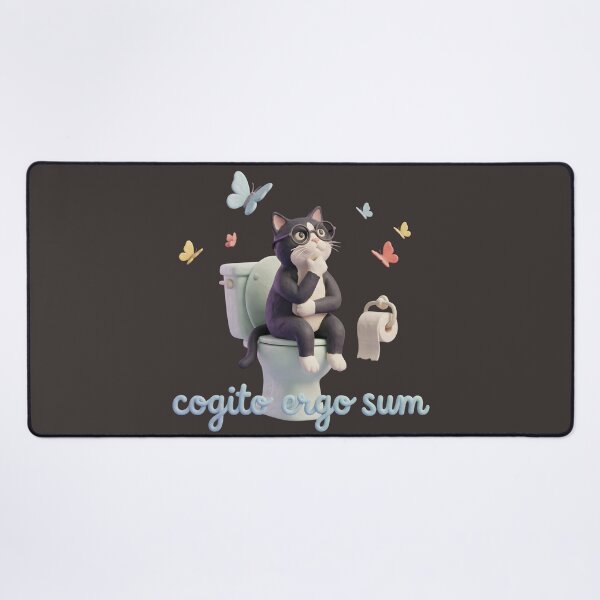 Item preview, 3D claymation style philosophical cat designed and sold by FreshOPrint.
