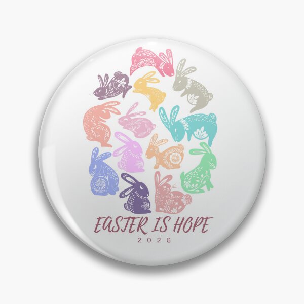 Item preview, Colorful Easter Bunny Pattern 2026 Easter is Hope Illustration designed and sold by Lio-lio.