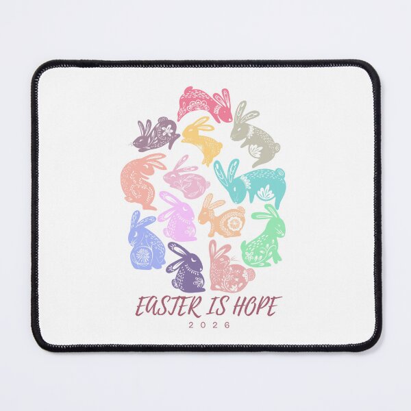 Item preview, Colorful Easter Bunny Pattern 2026 Easter is Hope Illustration designed and sold by Lio-lio.