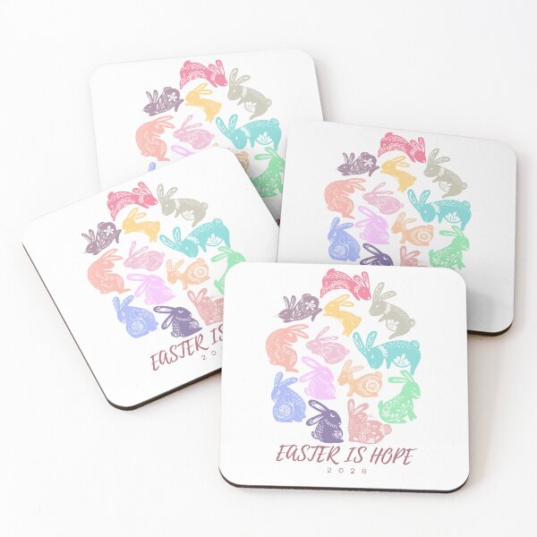 Item preview, Colorful Easter Bunny Pattern 2026 Easter is Hope Illustration designed and sold by Lio-lio.