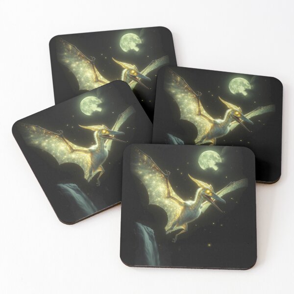Item preview, Glowing Pterodactyl Mystical Night Scene designed and sold by Syrupulse.