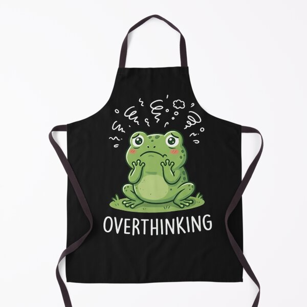Item preview, Overthinking Frog Shirt – Cute Anxiety Meme Aesthetic Frog Tee, Relatable Mental Health Humor designed and sold by ZyxDes.