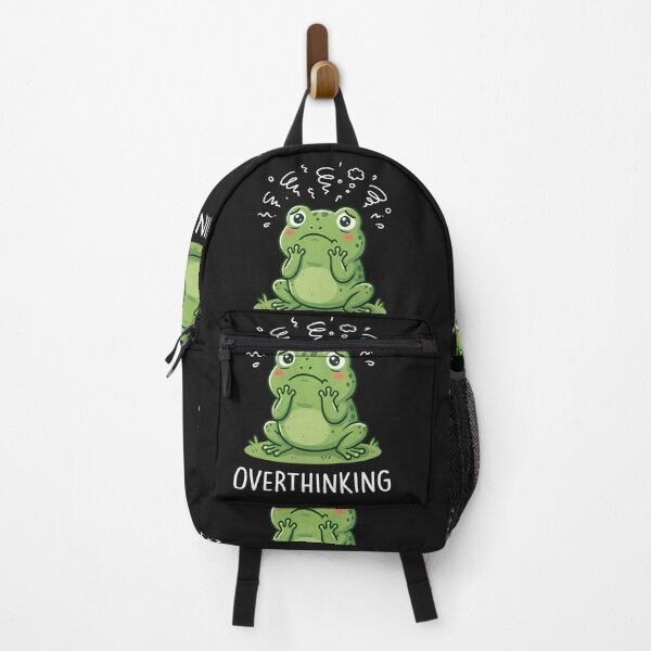 Item preview, Overthinking Frog Shirt – Cute Anxiety Meme Aesthetic Frog Tee, Relatable Mental Health Humor designed and sold by ZyxDes.