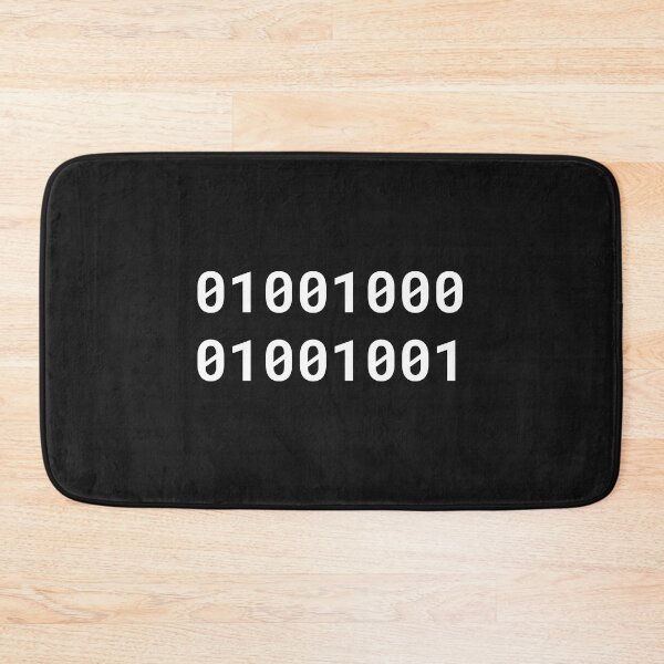 Item preview, Binary HI Minimalist Coder Design designed and sold by Amazing-Gadgets.