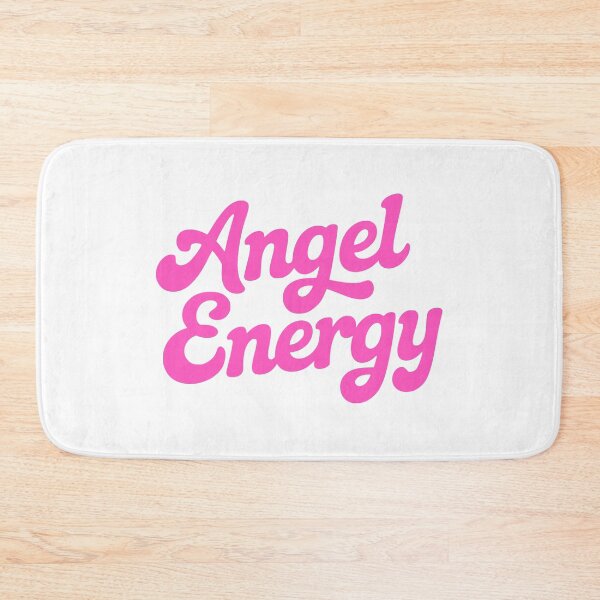 Item preview, Angel Energy! Retro Vibes Cute Pink Cursive Text Design designed and sold by PMCreative.