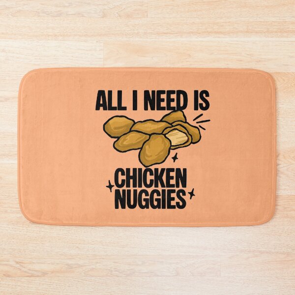 Item preview, All I Need Is Chicken Nuggies (Peach Color) designed and sold by CDPrintsDesigns.