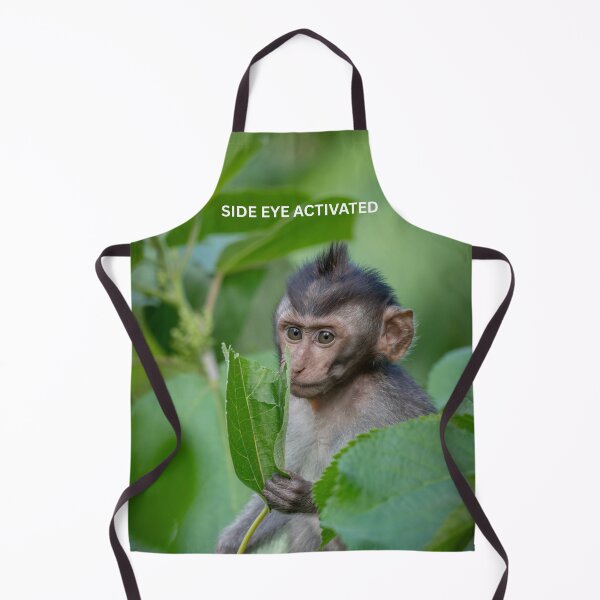 Item preview, Side Eye Activated Monkey Meme Funny Judging Reaction Cute Animal Meme designed and sold by WildFrameNature.