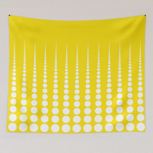 Item preview, Abstract White Polka dots on Vivid Yellow designed and sold by POLKAIWERX.