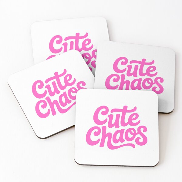 Item preview, Cute Chaos Pink Cursive Design: Playful & Bold Aesthetic designed and sold by PMCreative.