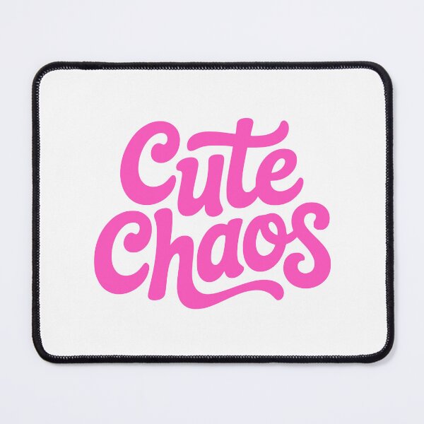 Item preview, Cute Chaos Pink Cursive Design: Playful & Bold Aesthetic designed and sold by PMCreative.