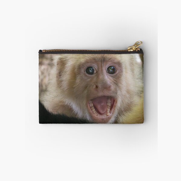 Item preview, Excuse Me Monkey Meme Funny Reaction Meme Shocked Face Meme designed and sold by WildFrameNature.