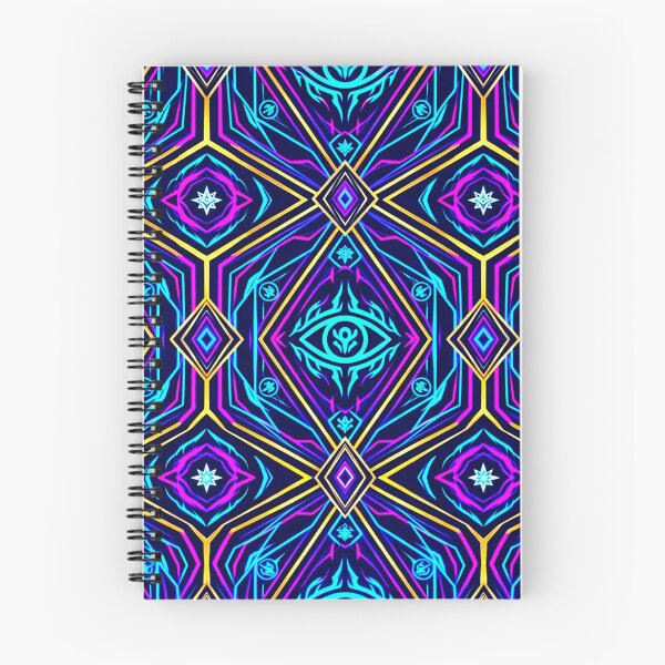 Artikelvorschau, Neonfarbenes, tribales Augenmuster – Psychedelische, mystische Kunst entworfen und verkauft von Gravitylessarts.